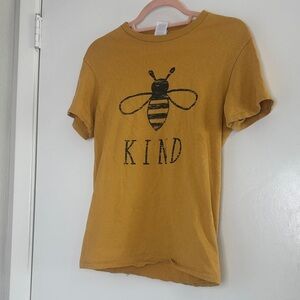 Bee Kind Mustard Yellow Graphic T-shirt